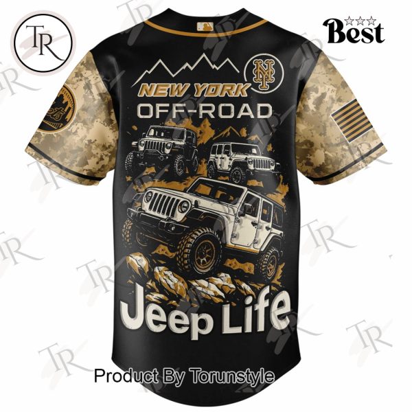 New York Mets X Jeep Life 2025 Off-Road Limited Edition Baseball Jersey