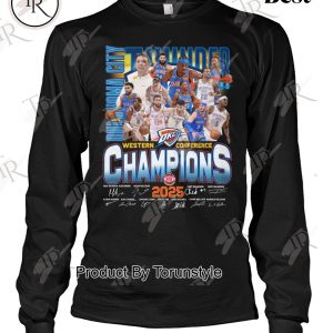 Oklahoma City Thunder Western Conference Champions 2025 Limited Edition T-Shirt