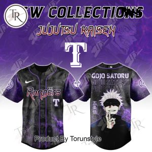 Texas Rangers X Jujutsu Kaisen 2025 “Gojo Satoru” Special Edition Baseball Jersey