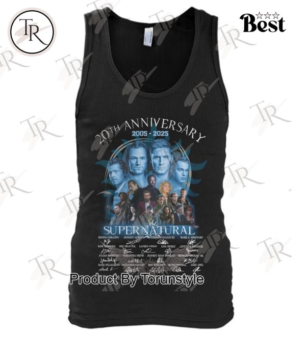 Supernatural 20th Anniversary 2005-2025 Thank You For The Memories T-Shirt