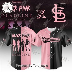 St.Louis Cardinals X Black Pink Deadline World Tour Limited Edition Baseball Jersey