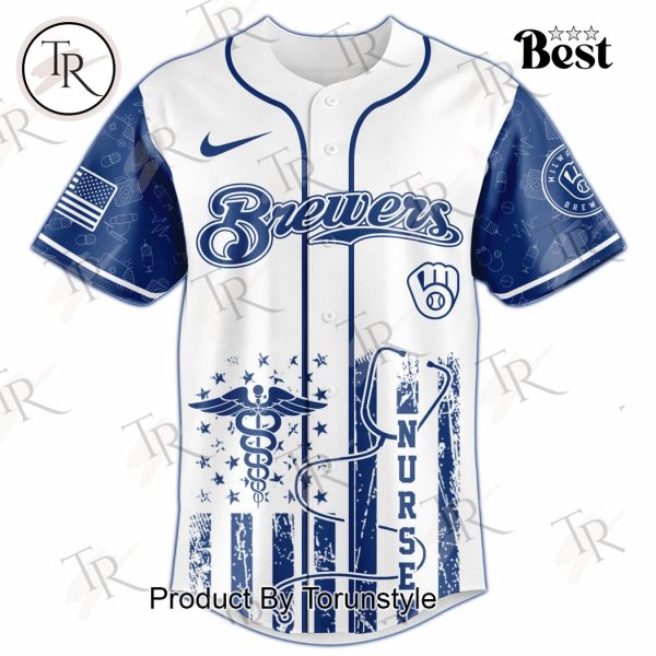 2025 Milwaukee Brewers X Nurses Night Limited Edition Baseball Jersey