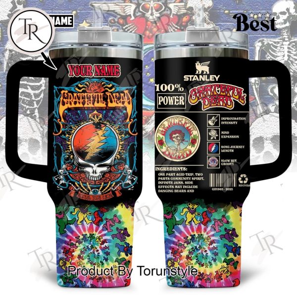 Grateful Dead Steal Your Face Custom Name Limited Edition 40oz Tumbler