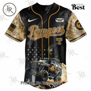 Texas Rangers X Jeep Life 2025 Off-Road Limited Edition Baseball Jersey
