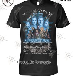 Supernatural 20th Anniversary 2005-2025 Thank You For The Memories T-Shirt