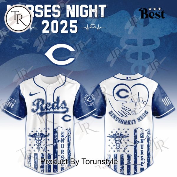 2025 Cincinnati Reds X Nurses Night Limited Edition Baseball Jersey