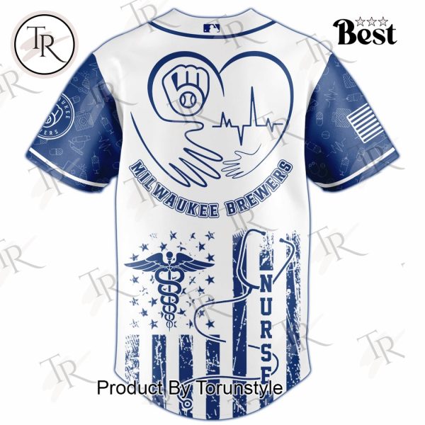 2025 Milwaukee Brewers X Nurses Night Limited Edition Baseball Jersey