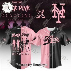 New York Mets X Black Pink Deadline World Tour Limited Edition Baseball Jersey