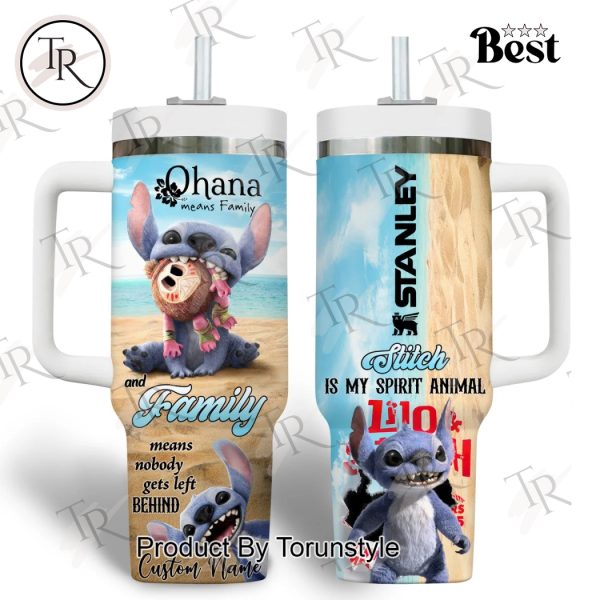 Stitch Is My Spirit Animal Custom Name Limited Edition 40oz Tumbler