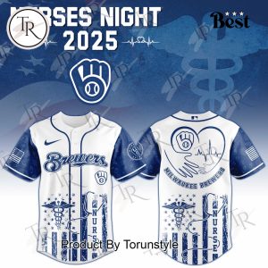 2025 Milwaukee Brewers X Nurses Night Limited Edition Baseball Jersey