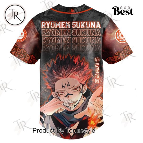 Texas Rangers X Jujutsu Kaisen 2025 “Ryomen Sukuna” Special Edition Baseball Jersey