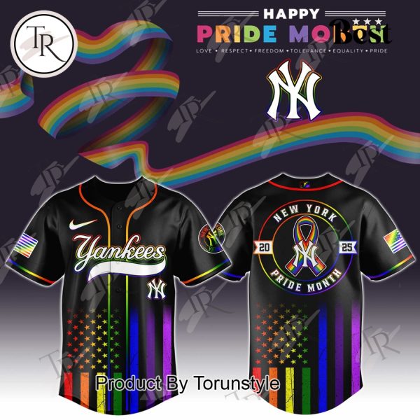 New York Yankees X Happy Pride Month 2025 Limited Edition Baseball Jersey