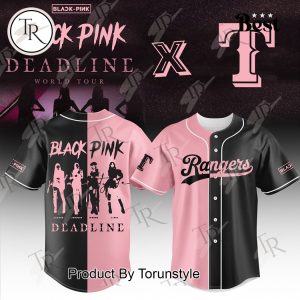 Texas Rangers X Black Pink Deadline World Tour Limited Edition Baseball Jersey