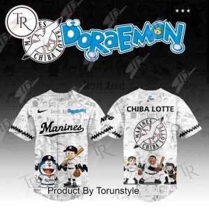 Chiba Lotte Marines X Doraemon 2025 Special Edition Baseball Jersey