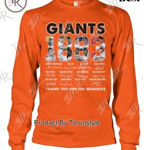 San Francisco Giants 1883-2025 Thank You For The Memories T-Shirt