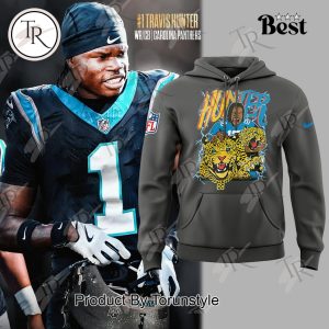 Carolina Panthers X Travis Hunter 2025 Limited Edition Hoodie – Grey