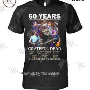 60 Years 1965-2025 Grateful Dead Thank You For The Memories Limited Edition T-Shirt