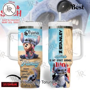 Stitch Is My Spirit Animal Custom Name Limited Edition 40oz Tumbler