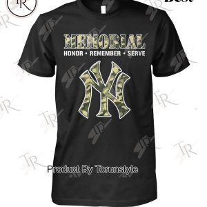 New York Yankees Memorial Honor-Remember-Serve Limited Edition T-Shirt