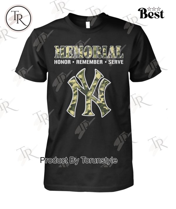 New York Yankees Memorial Honor-Remember-Serve Limited Edition T-Shirt