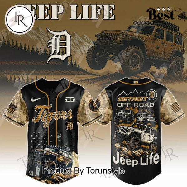 Detroit Tigers X Jeep Life 2025 Off-Road Limited Edition Baseball Jersey