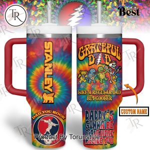 Grateful Dead Like A Regular Dad But Cooler Custom Name Limited Edition 40oz Tumbler