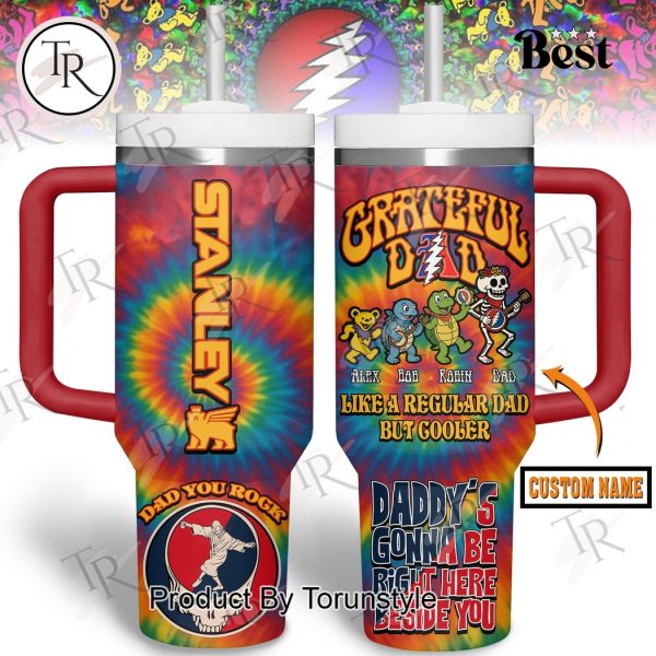Grateful Dead Like A Regular Dad But Cooler Custom Name Limited Edition 40oz Tumbler