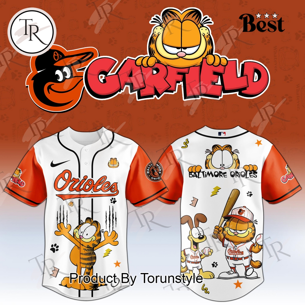 Baltimore Orioles X Garfield 2025 Special Edition Baseball Jersey Baltimore Orioles X Garfield 2025 Special Edition Baseball Jersey