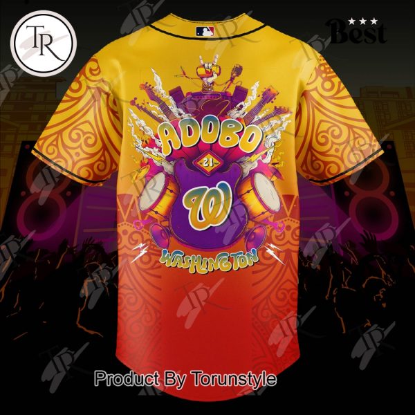 Washington Nationals X Adobo Day Party 2025 Limited Edition Baseball Jersey
