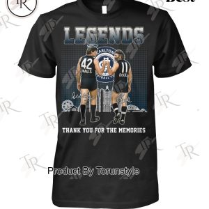 Carlton Football Club 2025 Legends Thank You For The Memories T-Shirt