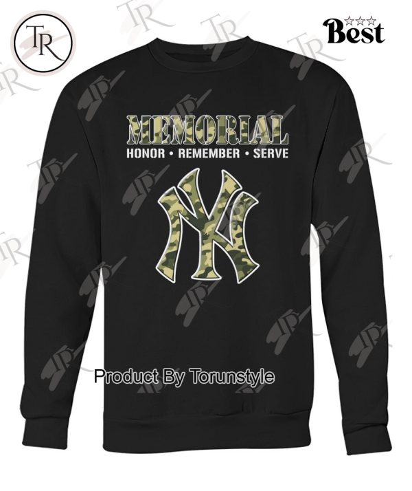 New York Yankees Memorial Honor-Remember-Serve Limited Edition T-Shirt