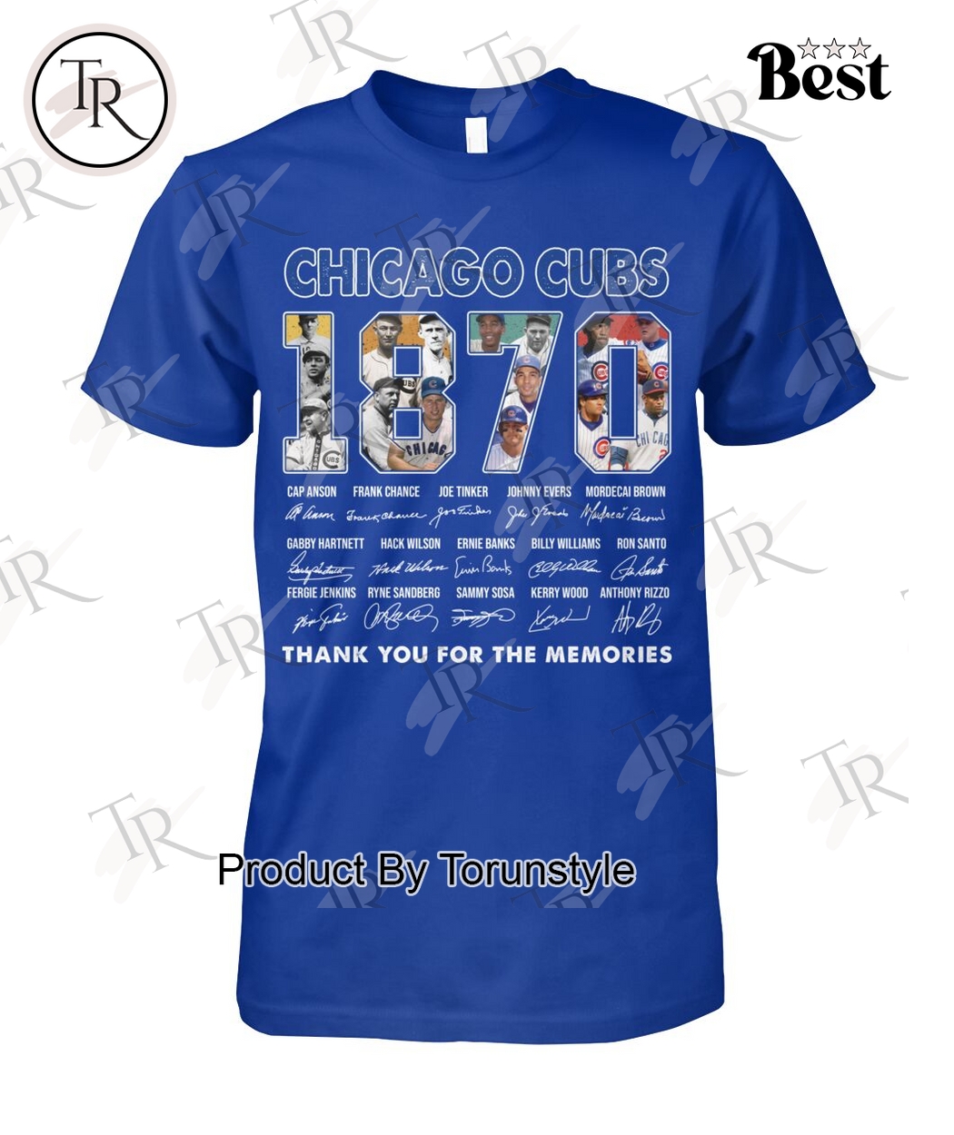 Chicago Cubs 1870 Thank You For The Memories T-Shirt