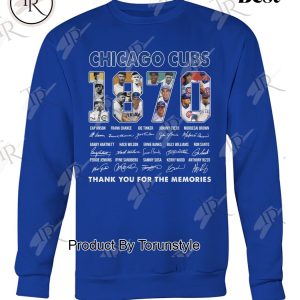 Chicago Cubs 1870 Thank You For The Memories T-Shirt