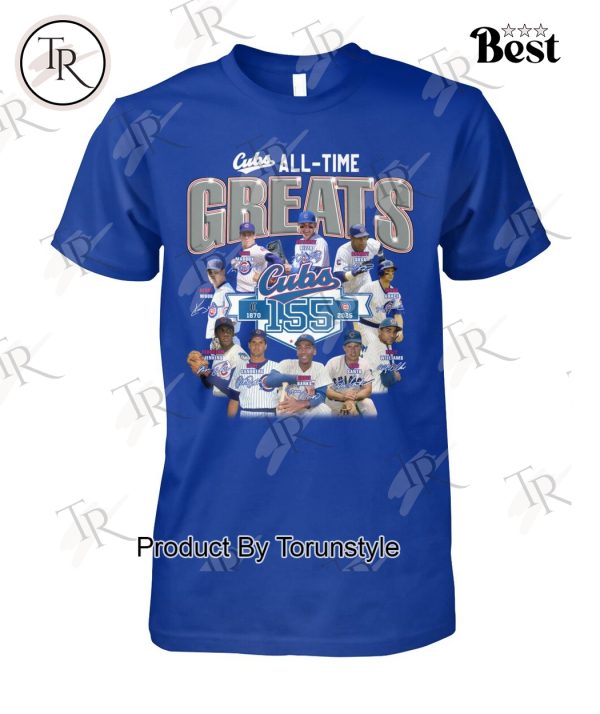 Chicago Cubs All-Time Greats 155th T-Shirt