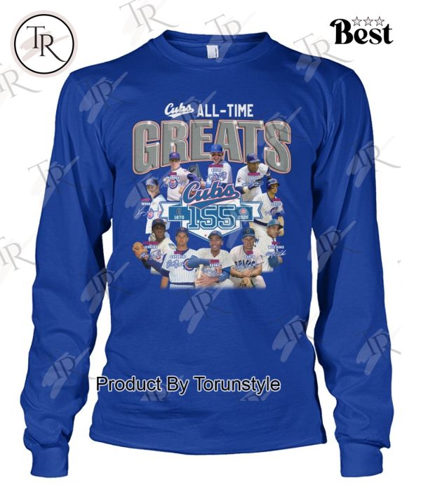 Chicago Cubs All-Time Greats 155th T-Shirt