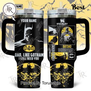Batman Gotham City Knight Of Fathers 2025 Custom Name Limited Edition 40oz Tumbler