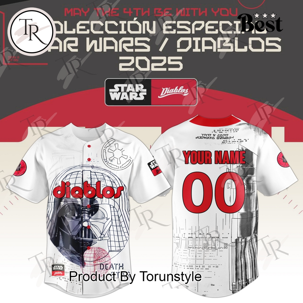 Diablos Rojos Del México X Star War Diablos 2025 Custom Name Special Edition Baseball Jersey Diablos Rojos Del México X Star War Diablos 2025 Custom Name Special Edition Baseball Jersey