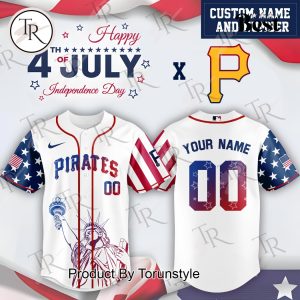 Pittsburgh Pirates X Happy 4th Of July Independence Day 2025 Custom Name Baseball Jersey