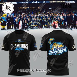 Toledo Walleye 2025 Western Conference Champions Limited Edition Hoodie – Black