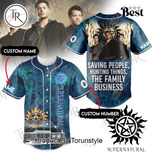 Supernatural Saving People, Hunting Things, The Family Business Custom Name Limited Edition Baseball Jersey