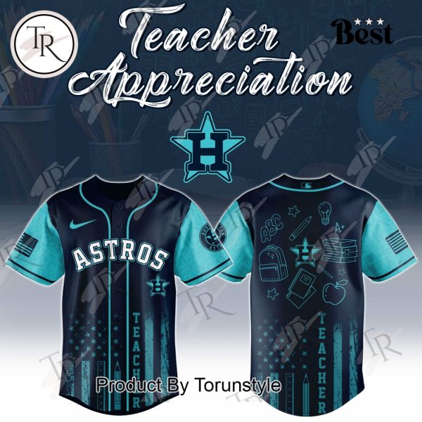 Houston Astros X Teacher Appreciation Day 2025 Special Edition Baseball Jersey