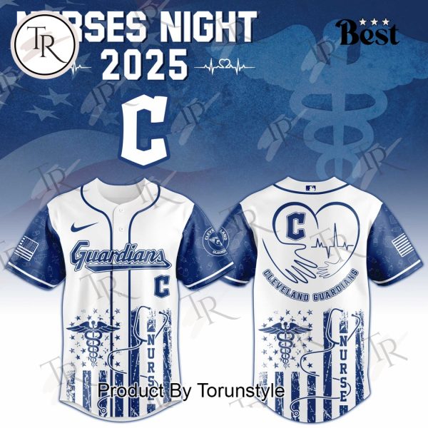 2025 Cleveland Guardians X Nurses Night Limited Edition Baseball Jersey