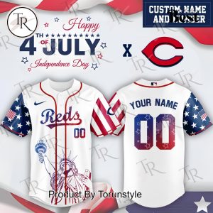 Cincinnati Reds X Happy 4th Of July Independence Day 2025 Custom Name Baseball Jersey