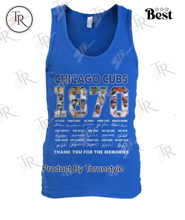 Chicago Cubs 1870 Thank You For The Memories T-Shirt