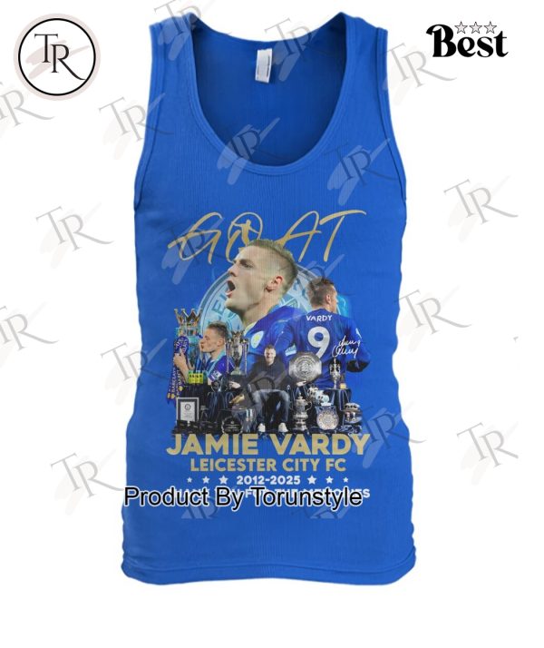 Jamie Vardy Leicester City FC 2012-2025 Thank You For The Memories T-Shirt