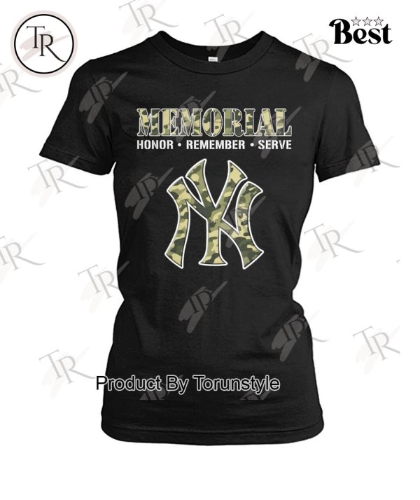 New York Yankees Memorial Honor-Remember-Serve Limited Edition T-Shirt