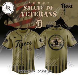 Detroit Tigers X Salute To Veterans 2025 Limited Edition Baseball Jersey