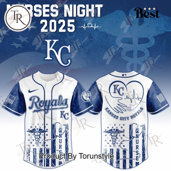 2025 Kansas City Royals X Nurses Night Limited Edition Baseball Jersey