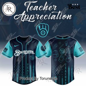 Milwaukee Brewers X Teacher Appreciation Day 2025 Special Edition Baseball Jersey