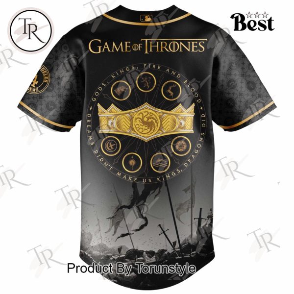 Los Angeles Dodgers X Game Of Thrones Night 2025 Limited Edition Baseball Jersey